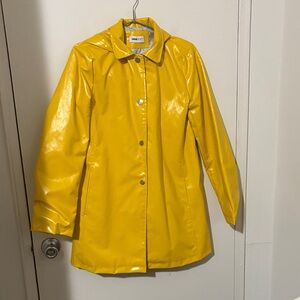 Jane Post Bright Yellow Rain Coat